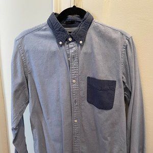 JCrew Two-Tone Blue Oxford Button Down
